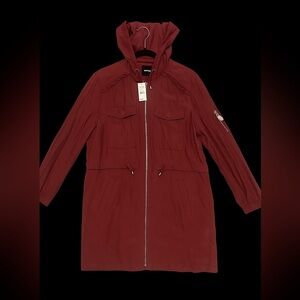 🌸 Express Hooded Utility Jacket | Size L | NWT | Dusty Rose